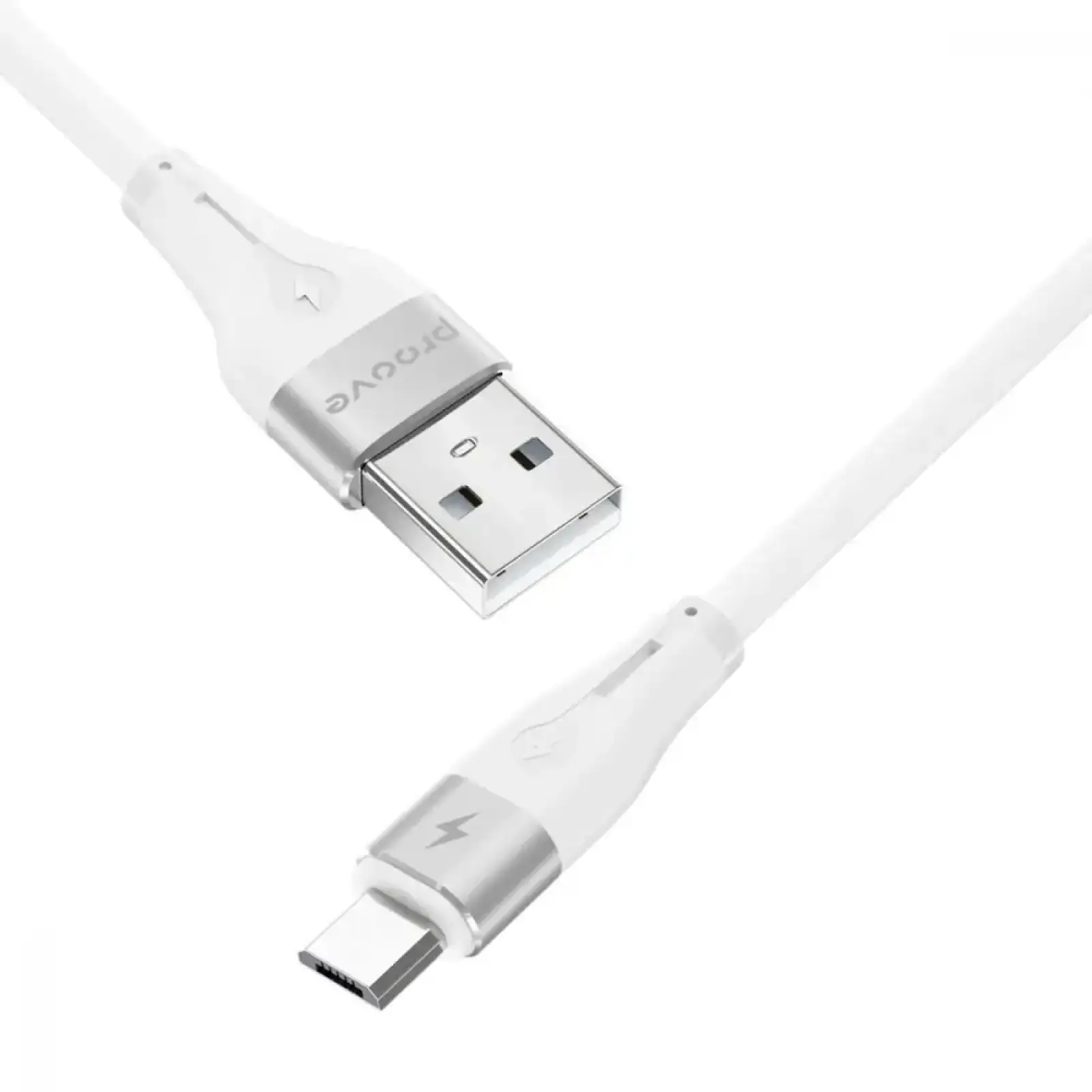 Кабель Proove Soft Silicone Micro USB 2.4A (1m) White CCSO20001302