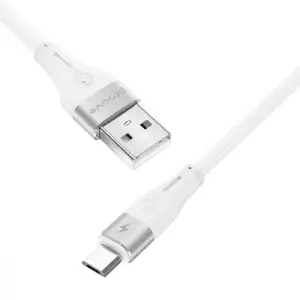 Кабель Proove Soft Silicone Micro USB 2.4A (1m) White CCSO20001302