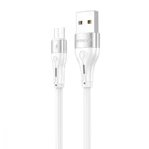 Кабель Proove Soft Silicone Micro USB 2.4A (1m) White CCSO20001302
