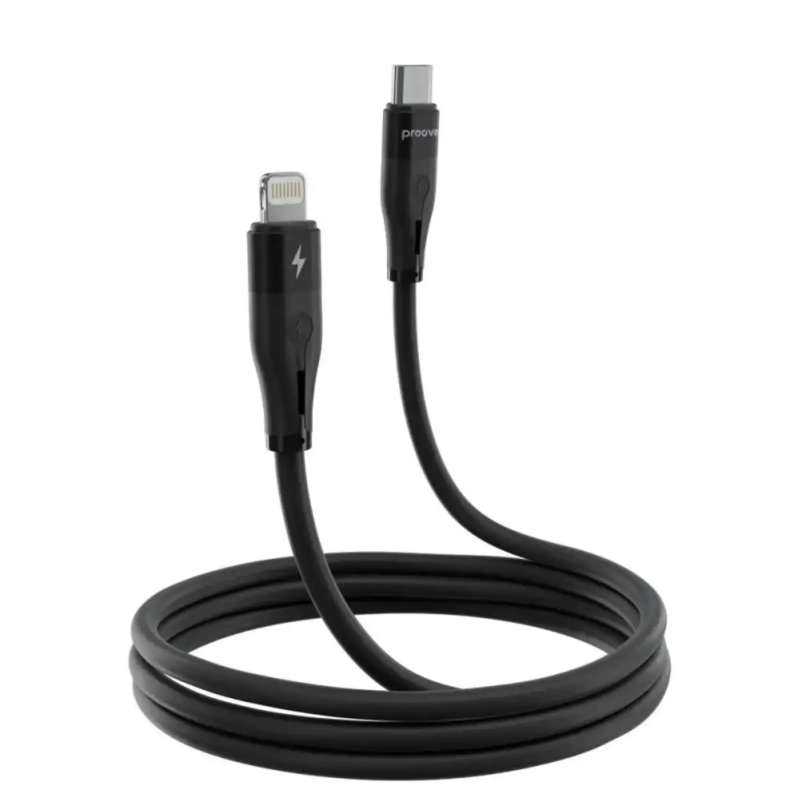 Кабель Proove Soft Silicone Type-C to Lightning 27W (1m) Black CCSO27002101