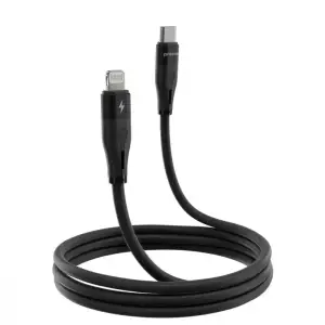 Кабель Proove Soft Silicone Type-C to Lightning 27W (1m) Black CCSO27002101