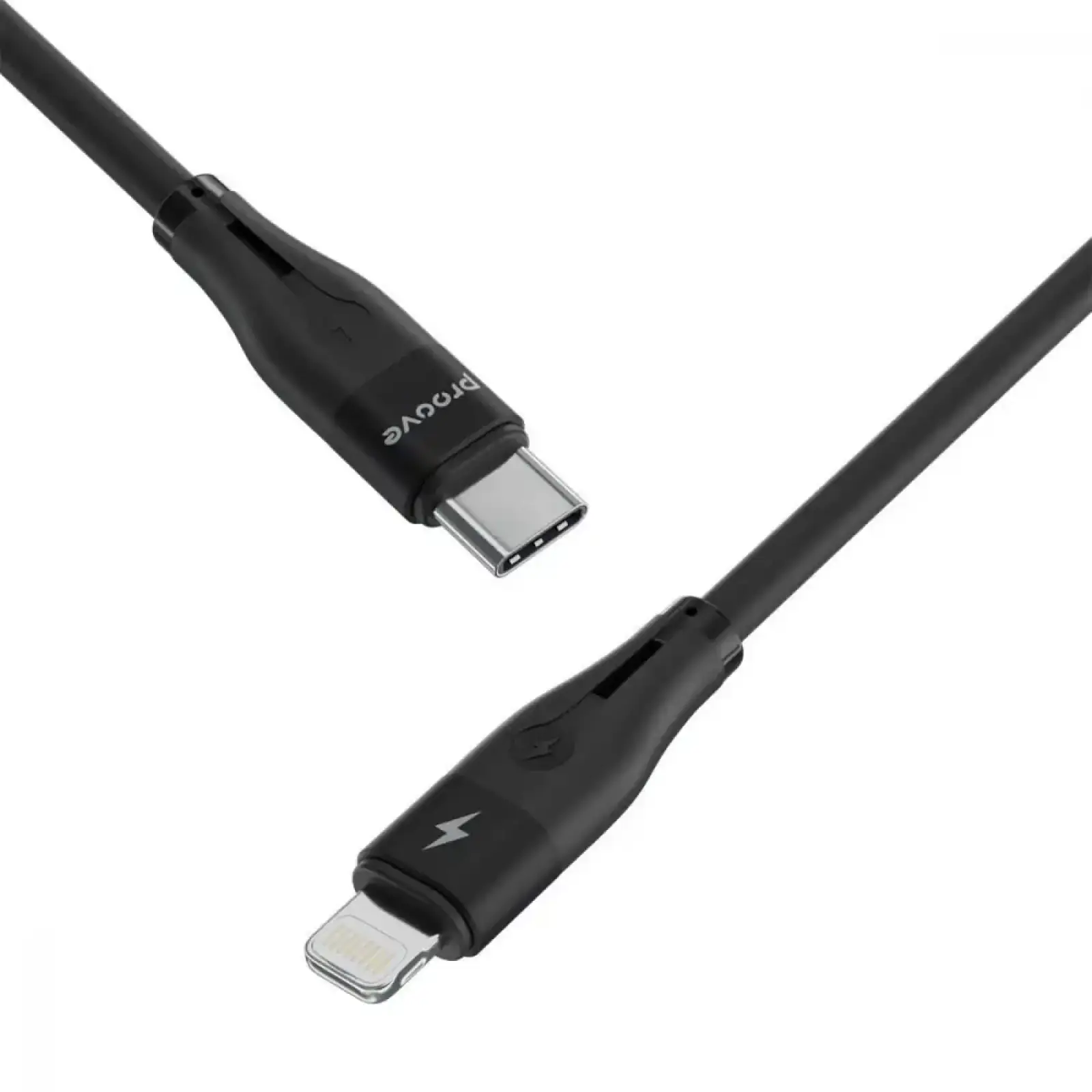 Кабель Proove Soft Silicone Type-C to Lightning 27W (1m) Black CCSO27002101