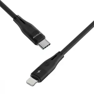Кабель Proove Soft Silicone Type-C to Lightning 27W (1m) Black CCSO27002101