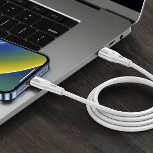 Кабель Proove Soft Silicone Type-C to Lightning 27W (1m) Black CCSO27002101