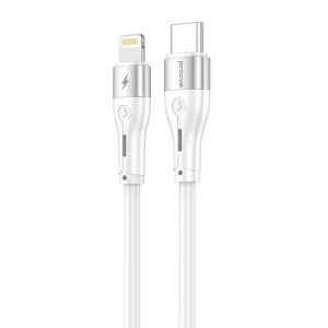 Кабель Proove Soft Silicone Type-C to Lightning 27W (1m) White, CCSO27002102