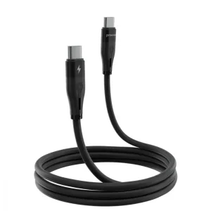 Кабель Proove Soft Silicone Type-C to Type-C 60W (1m) Black CCSO60002201