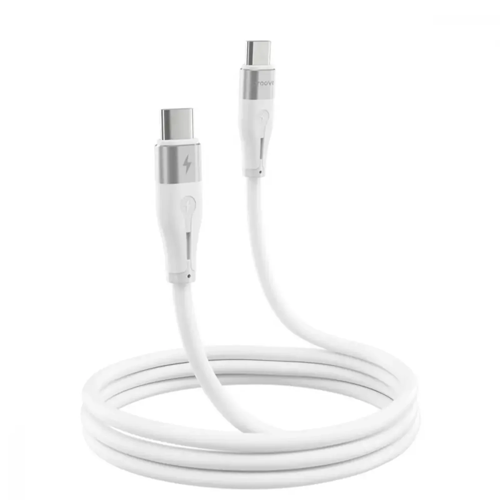 Кабель Proove Soft Silicone Type-C to Type-C 60W (1m) White CCSO60002202