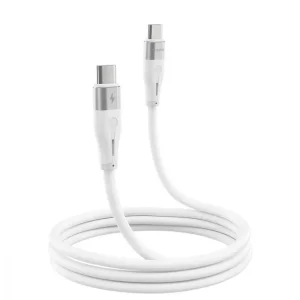 Кабель Proove Soft Silicone Type-C to Type-C 60W (1m) White CCSO60002202