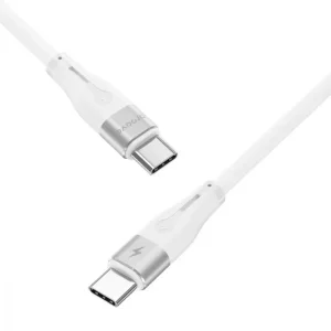 Кабель Proove Soft Silicone Type-C to Type-C 60W (1m) White CCSO60002202
