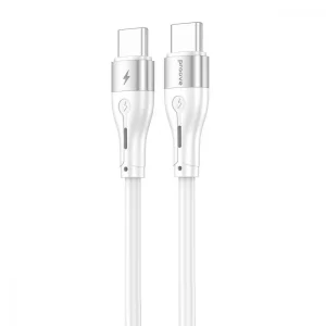 Кабель Proove Soft Silicone Type-C to Type-C 60W (1m) White CCSO60002202