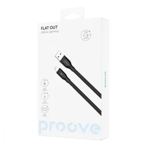 Кабель Proove Flat Out Lightning 2.4A (1m) White CCFO20001102