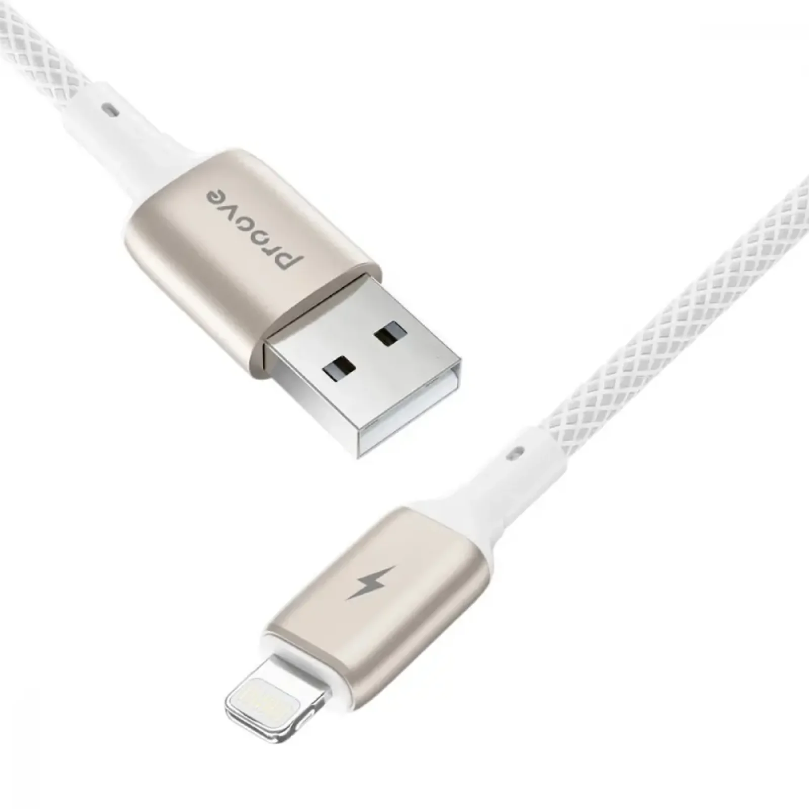 Кабель Proove Dense Metal Lightning 2.4A (1m) White CCDM20001102