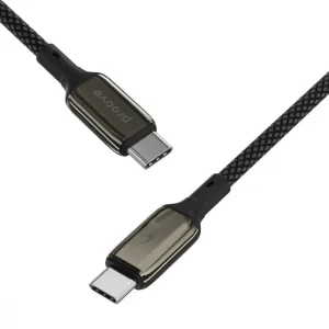 Кабель Proove Dense Metal Type-C to Type-C 60w (1m) Black, CCDM60002201