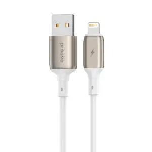 Кабель Proove Flex Metal Lightning 2.4A (1m) White CCFM20001102