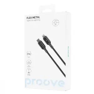 Кабель Proove Flex Metal Type-C to Lightning 27W (1m) Black CCFM27002101