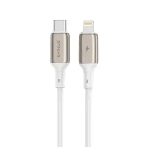 Кабель Proove Flex Metal Type-C to Lightning 27W (1m) White CCFM27002102