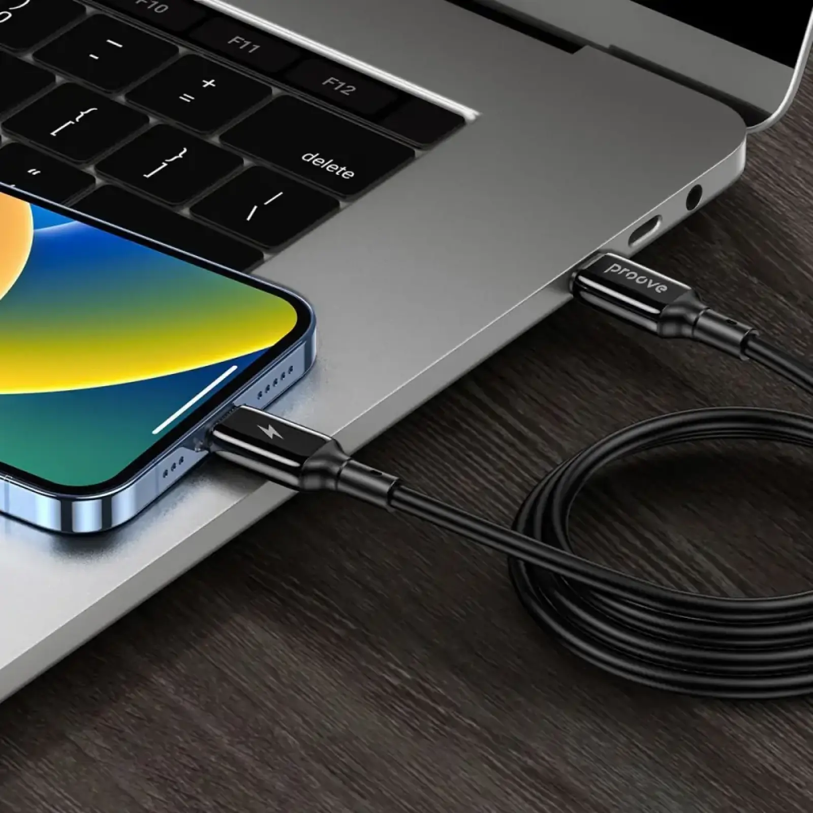 Кабель Proove Flex Metal Type-C to Type-C 60w (1m) Black CCFM60002201