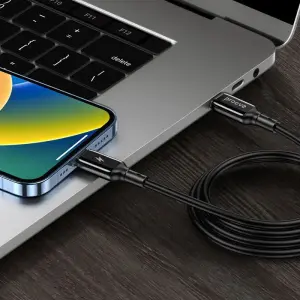 Кабель Proove Flex Metal Type-C to Type-C 60w (1m) Black CCFM60002201