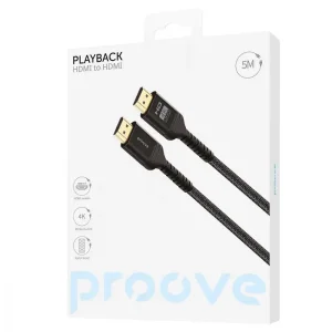 Кабель Proove PlayBack HDMI to HDMI 5м Black, 51260