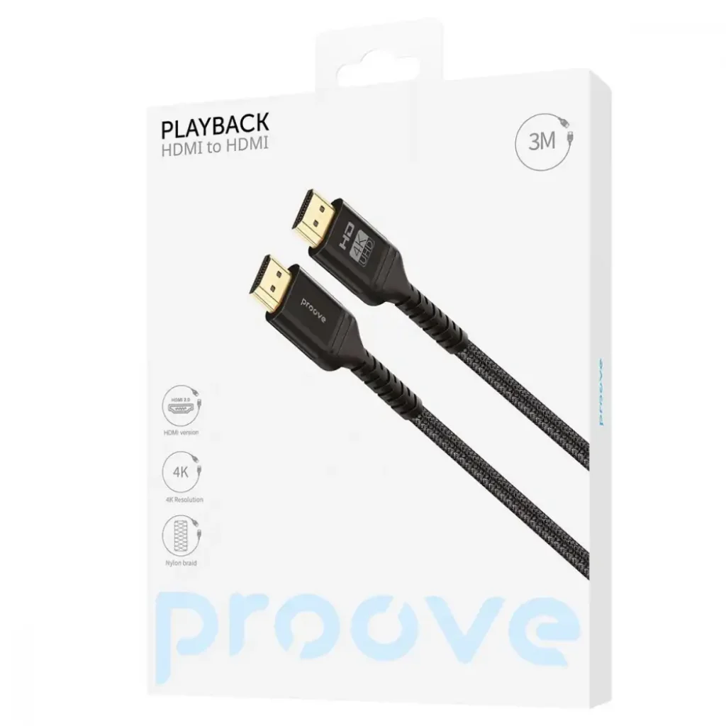Кабель Proove PlayBack HDMI to HDMI 3м Black, 51261