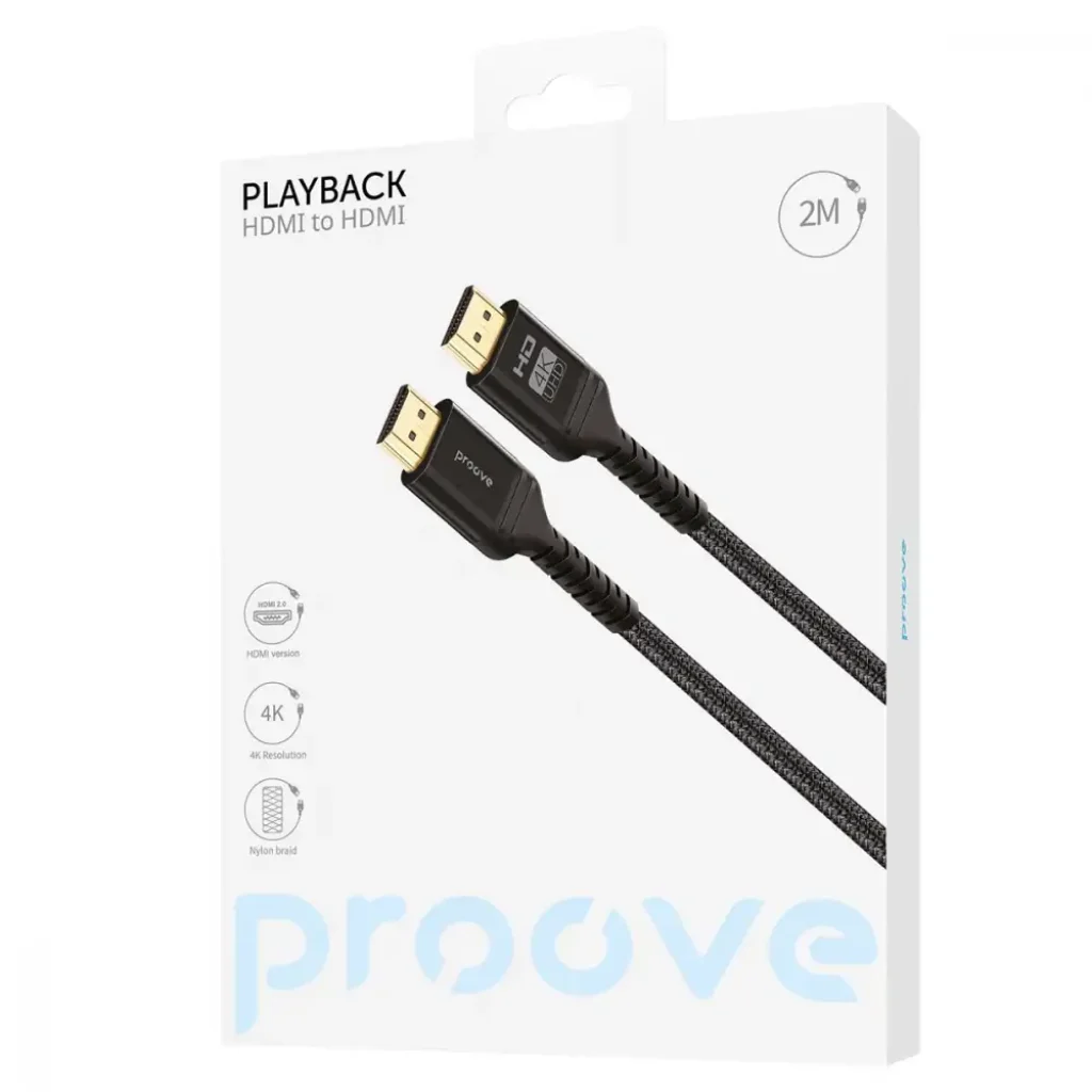 Кабель Proove PlayBack HDMI to HDMI 2м Black, 51262