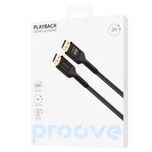 Кабель Proove PlayBack HDMI to HDMI 2м Black, 51262
