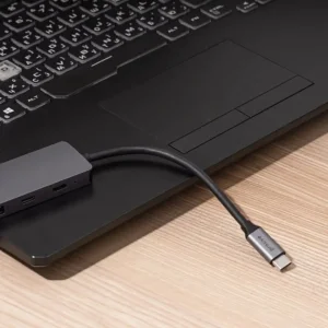 Type-C-Хаб Proove Iron Link 6 in 1 (2*USB3.0 + SD/TF + RJ45 + HDMI) Silver