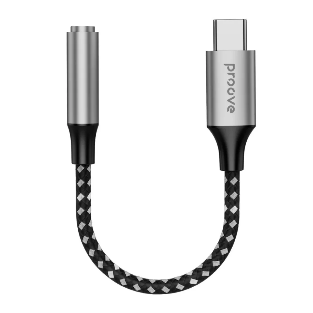Переходник AUX Proove SoundMesh Type-C to 3.5mm Gray