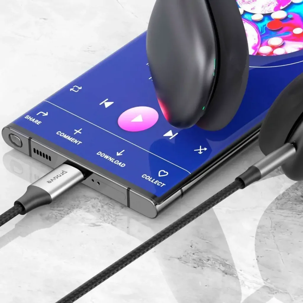 Кабель AUX Proove SoundTrack Type-C to 3.5mm (1m) Black, ACST00002801