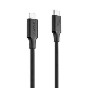Кабель Proove Striped Silicone Type-C to Lightning (1M) black, CCSS00002101