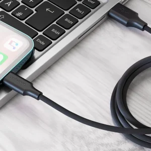 Кабель Proove Striped Silicone Lightning (1M) black, CCSS00001101