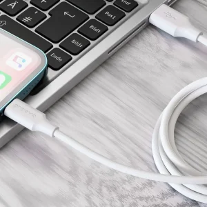 Кабель Proove Striped Silicone Lightning (1M) white, CCSS00001102