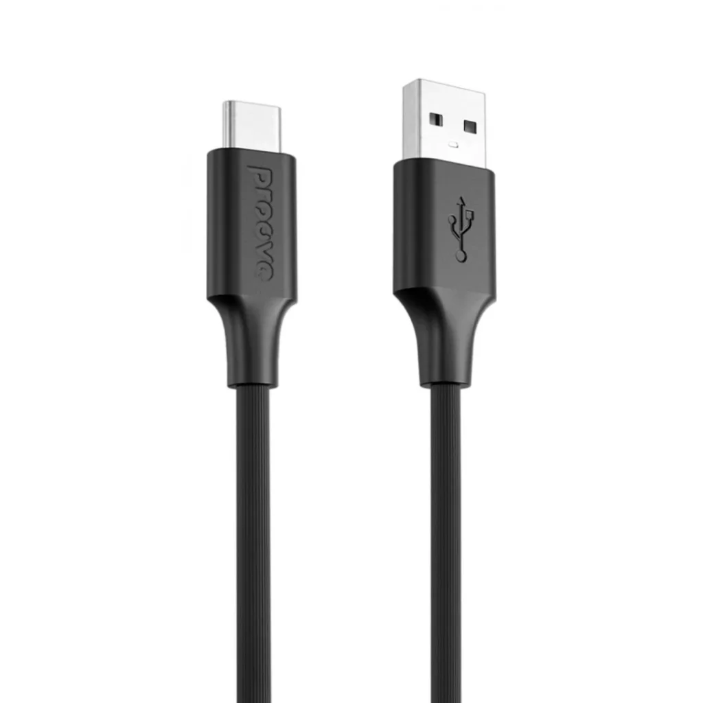 Кабель Proove Striped Silicone Type-C (1M) black, CCSS60001201