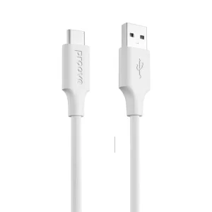 Кабель Proove Striped Silicone Type-C (1M) white, CCSS60001202