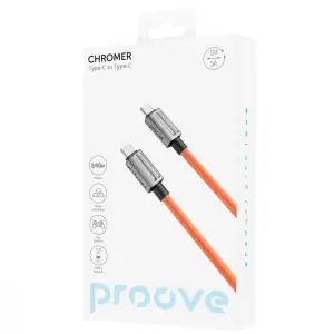 Кабель Proove Chromer Type-C to Type-C 240W (1M) Orange CCCH60002214