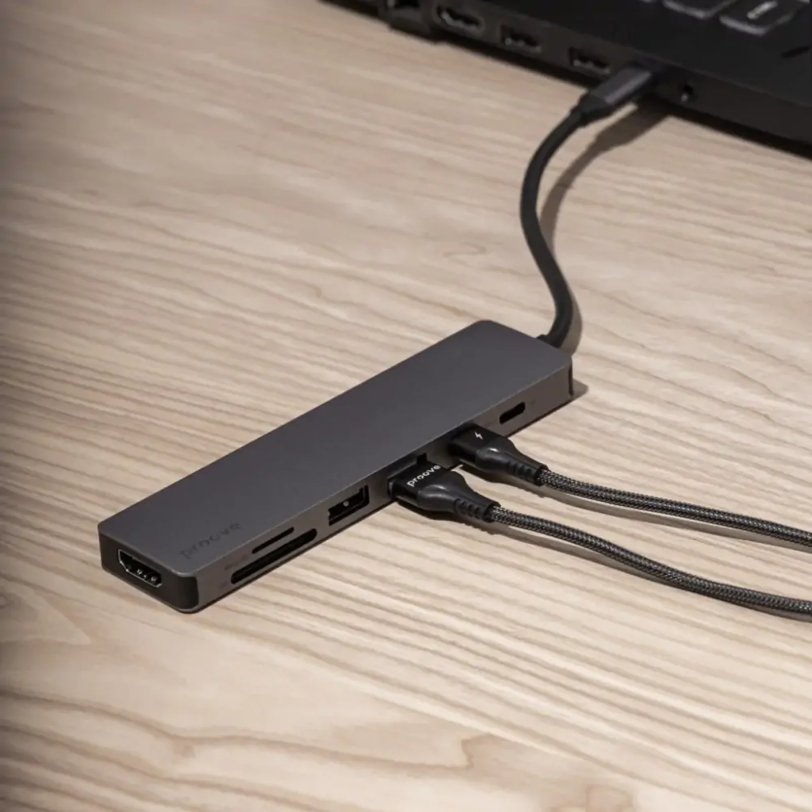 Type-C-Хаб Proove Iron Link 7 in 1 (2*Type-C + 2*USB3.0 + HDMI + SD/TF) Silver, HBIL00222004