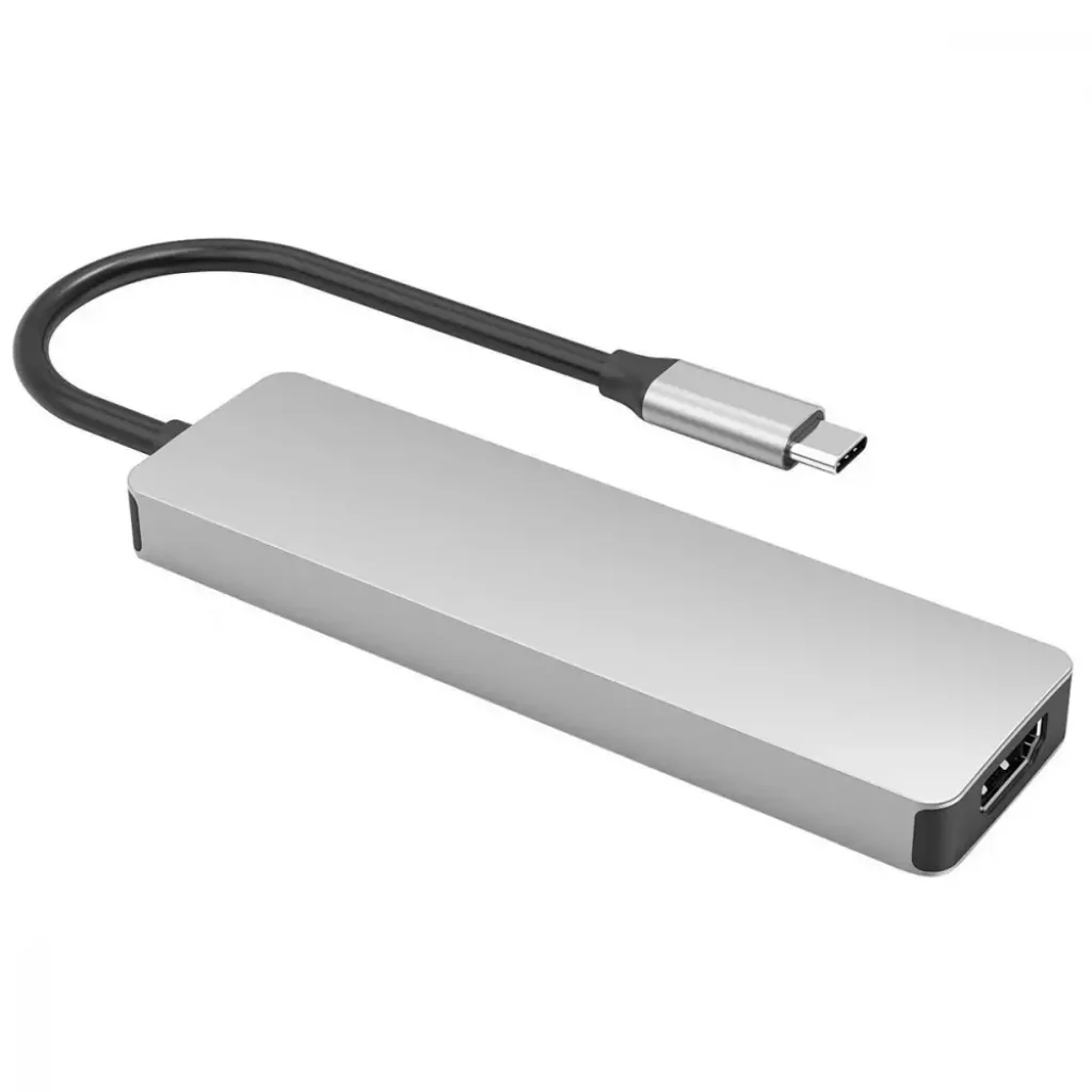 Type-C-Хаб Proove Iron Link 5 in 1 (2*Type-C + 2*USB3.0 + HDMI) silver, HBIL00222024