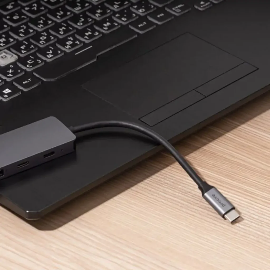 Type-C-Хаб Proove Iron Link 5 in 1 (2*Type-C + 2*USB3.0 + HDMI) silver, HBIL00222024