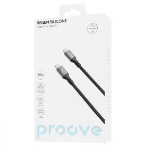 Кабель Proove ReGen Silicone Type-C to Type-C 60W (2m) White