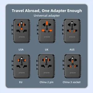 Универсальный адаптер Proove Trip 20W Black, TATL20310001