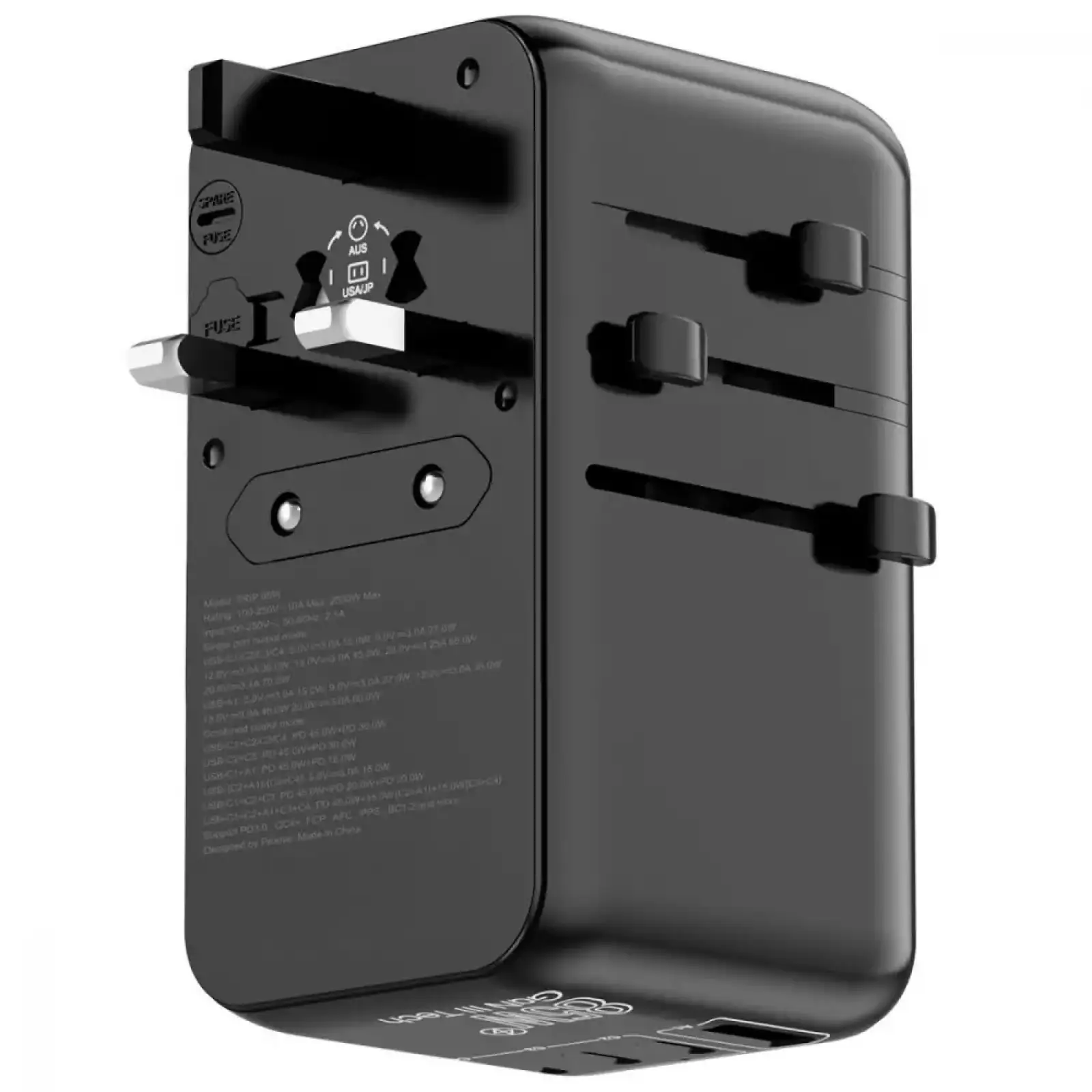 Універсальний адаптер Proove Trip 85W Black TATR85130001