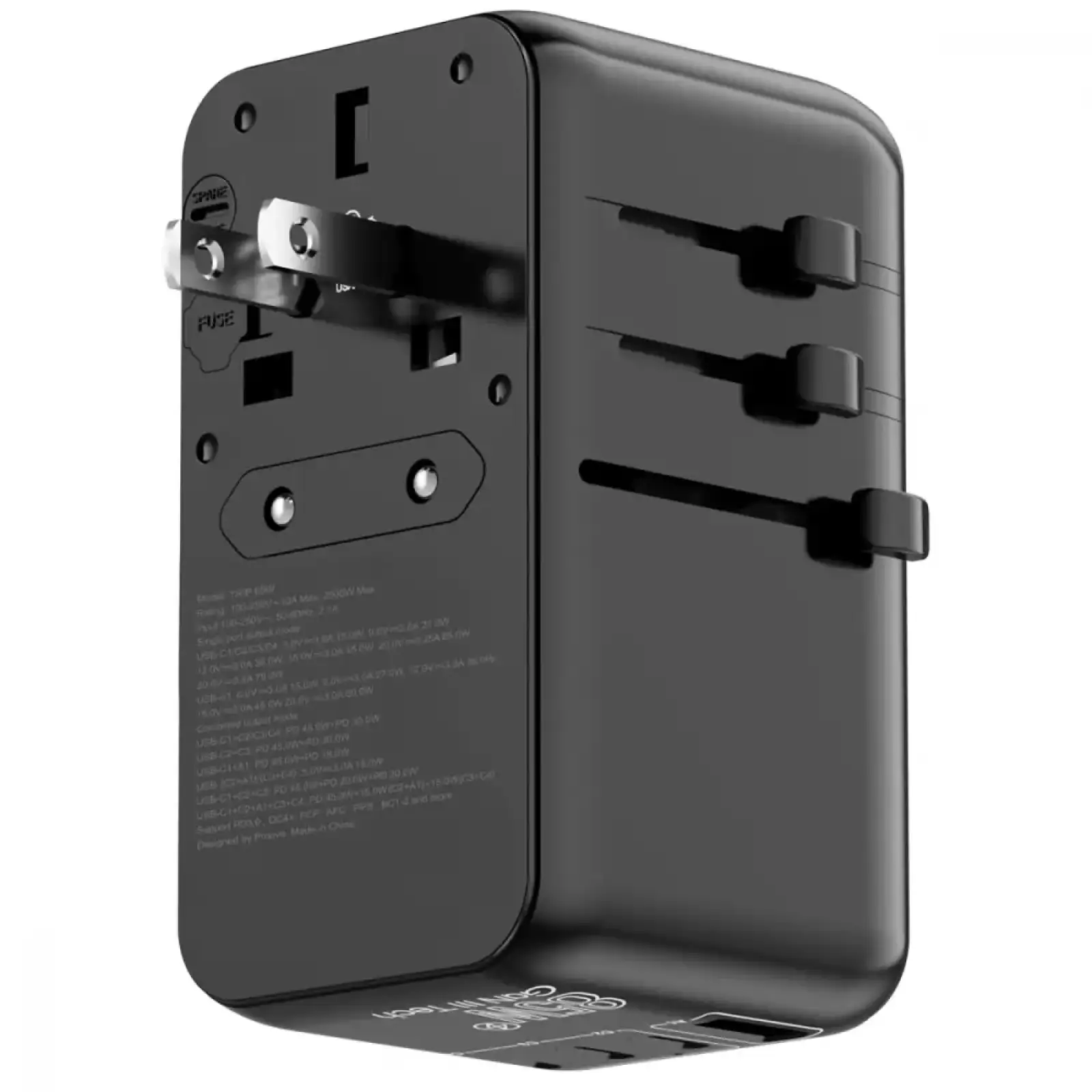 Універсальний адаптер Proove Trip 85W Black TATR85130001