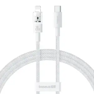 Кабель Baseus Gem Fast-Charging Data Cable Type-C to Lightning 20W 2m White, P10373001211-01