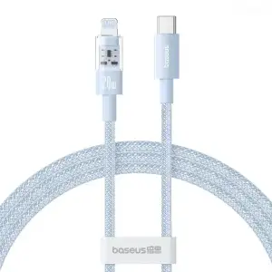 Кабель Baseus Gem Fast-Charging Data Cable Type-C to Lightning 20W 2m Blue