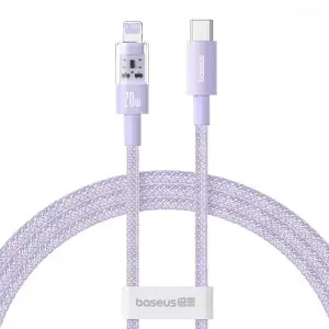 Кабель Baseus Gem Fast-Charging Data Cable Type-C to Lightning 20W 2m purple