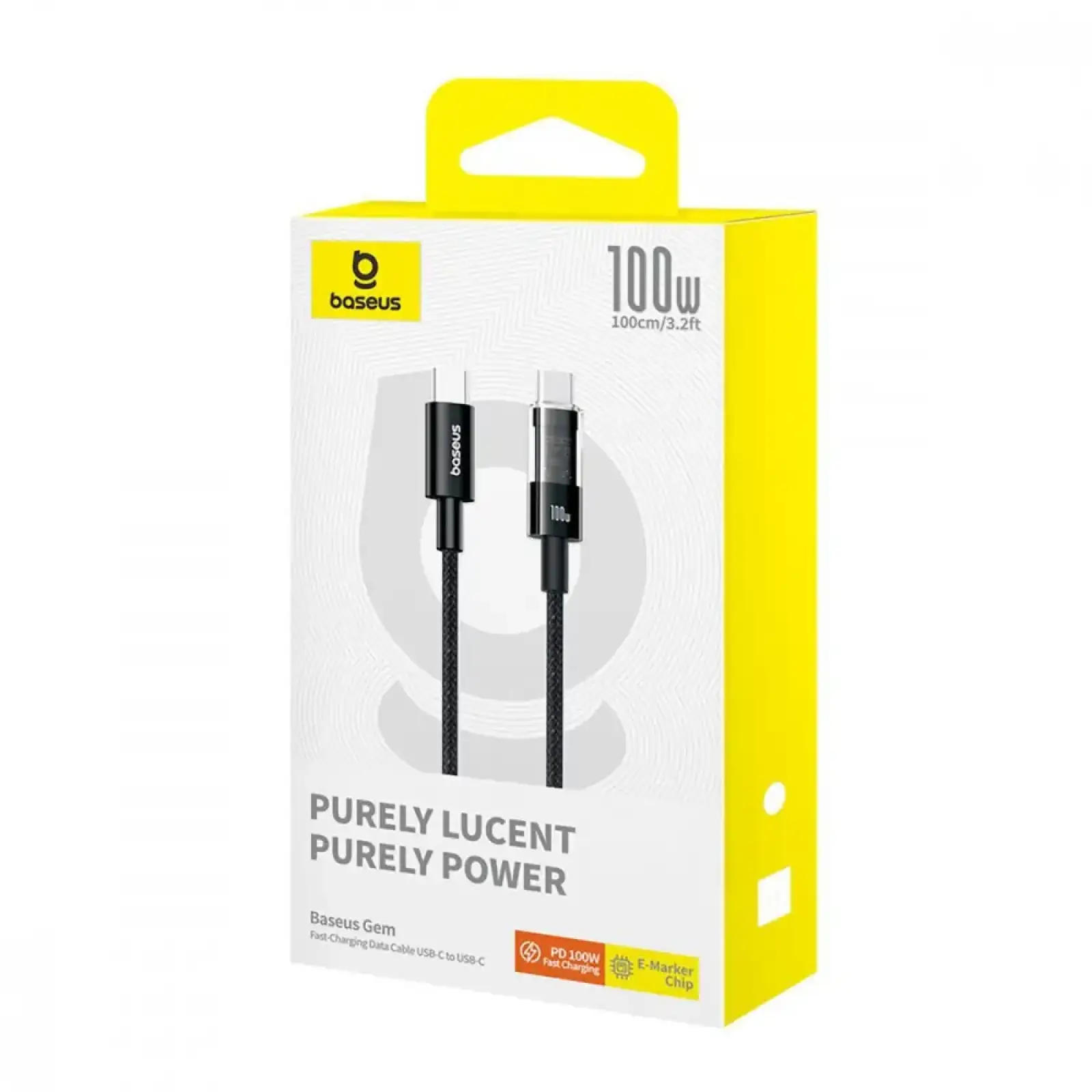 Кабель Baseus Gem Fast-Charging Data Cable Type-C to Type-C 100W 1m Blue