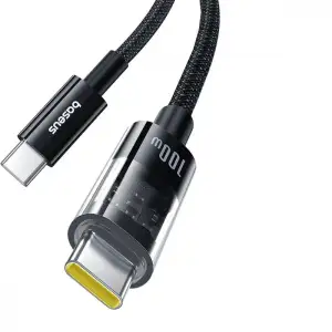 Кабель Baseus Gem Fast-Charging Data Cable Type-C to Type-C 100W 1m Blue