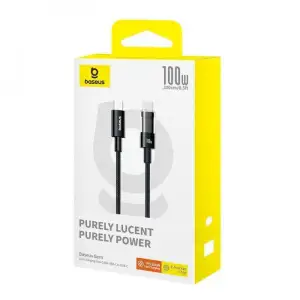 Кабель Baseus Gem Fast-Charging Type-C to Type-C 100W 2m Black, P10373000111-01