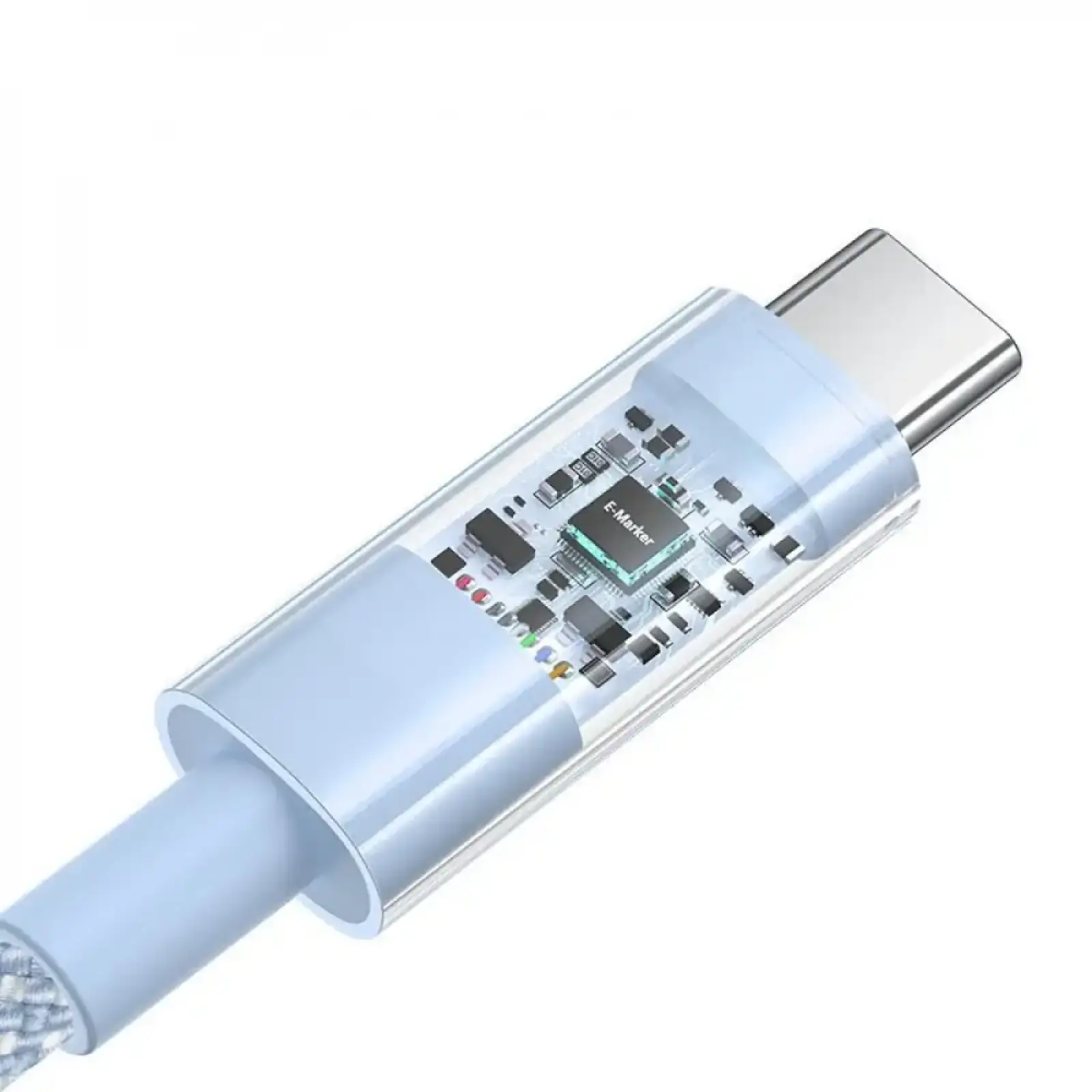 Кабель Baseus Gem Fast-Charging Type-C to Type-C 100W 2m White, P10373000211-01