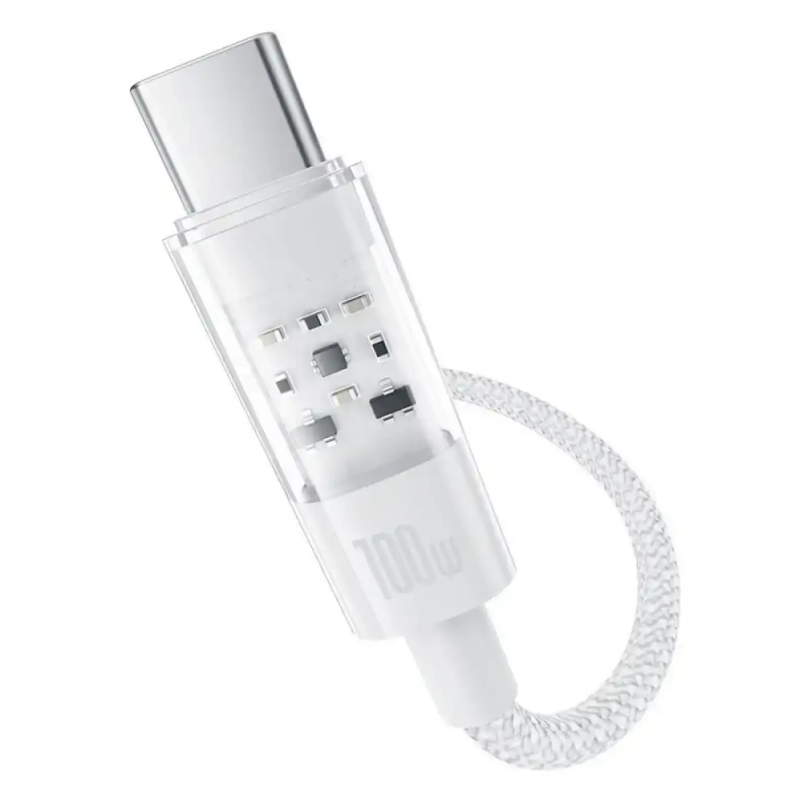 Кабель Baseus Gem Fast-Charging Type-C to Type-C 100W 2m White, P10373000211-01